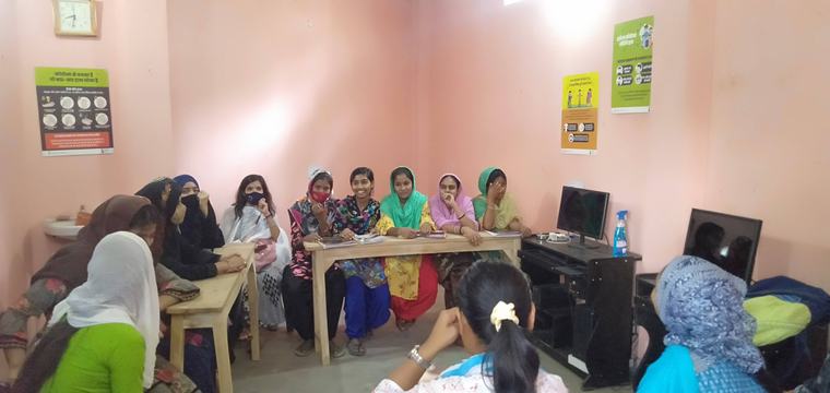 A digital literacy batch at the centre