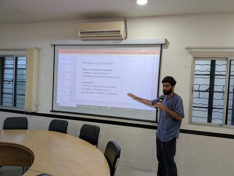 A fellow presenting to the cohort