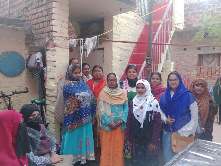 Fellows during a community visit