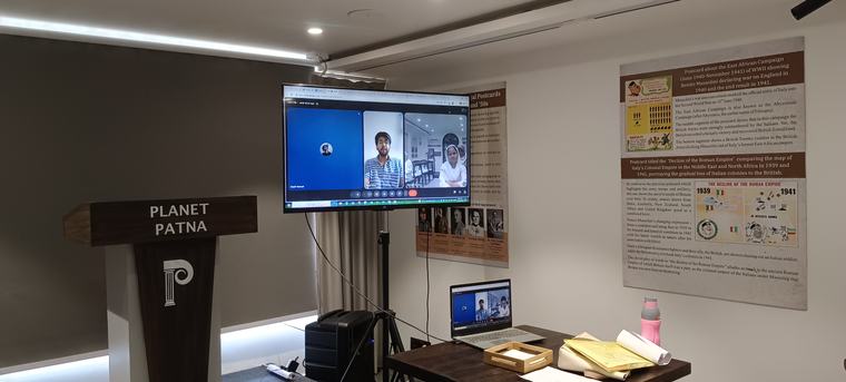 An online session with a guest speaker